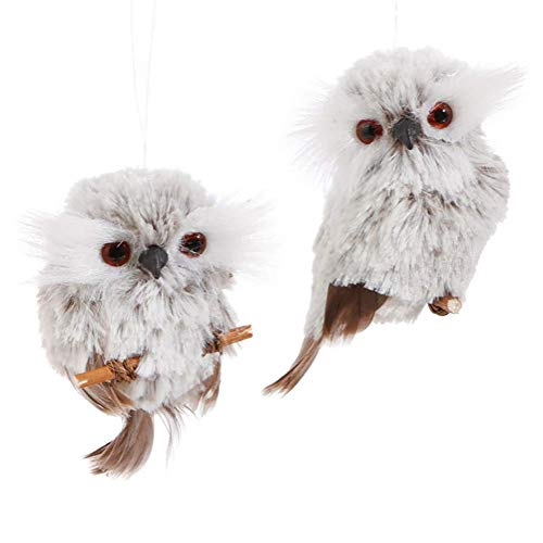 RAZ Imports Plush Baby Christmas Owl Ornaments – Set of 2