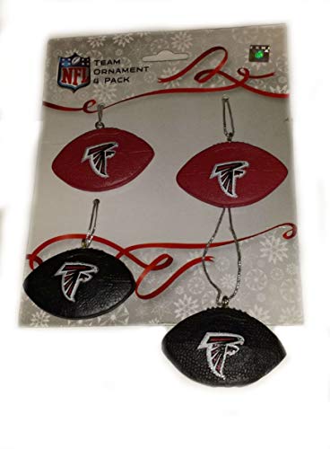 Forever Collectibles Atlanta Falcons Resin Ball Ornaments 4-Pack