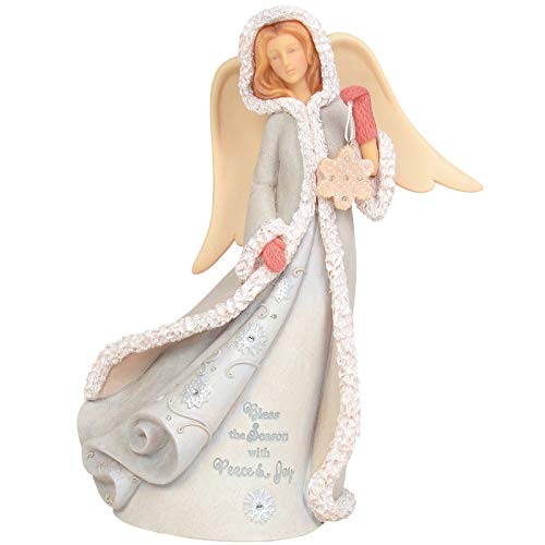 Enesco Peace & Joy Foundations Peace and Joy Christmas Angel, 9″, Multicolor