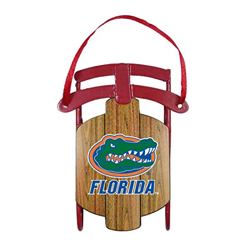 NCAA Florida Gators Metal Sled Ornament