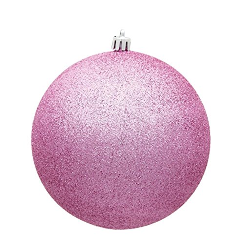 Vickerman 482643-3 Pink Glitter Ball Christmas Tree Ornament (12 pack) (N590879DG)