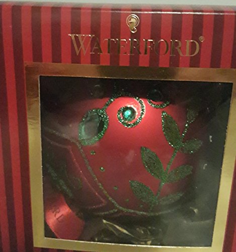 Waterford Holiday Red Mistletoe Ball Ornament