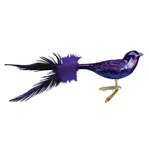 Old World Christmas Ornaments: Purple Martin Glass Blown Ornaments for Christmas Tree