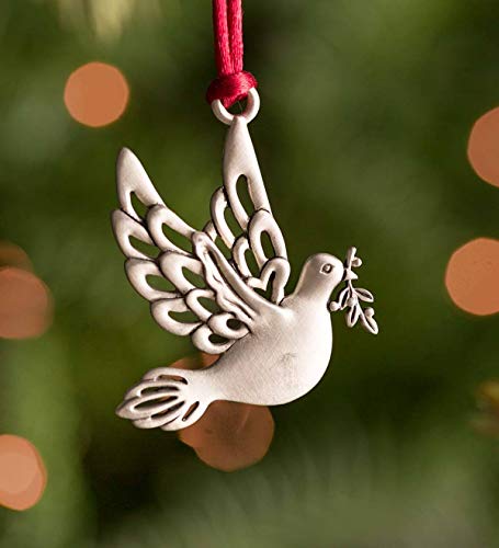 Plow & Hearth Solid Pewter Christmas Tree Ornament – Dove