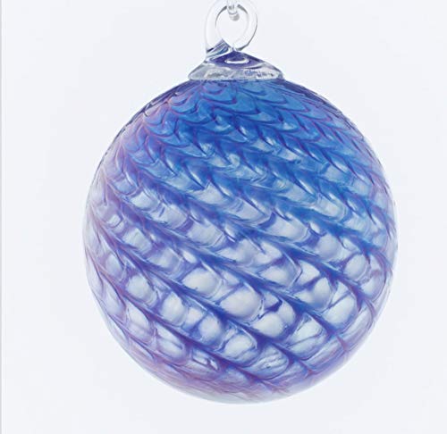 Glass Eye Studio Classic Sapphire Scallop Ornament