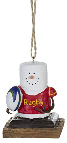 Midwest S’Mores Rugby Player Christmas/Everyday Ornament