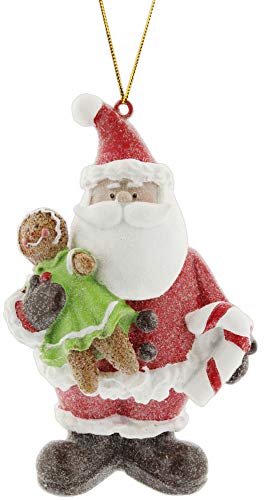 Midwest Santa with Gingerbread Woman Ornament