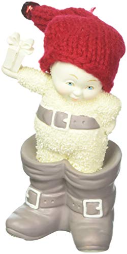 Department 56 Snowbabies “In Santa’s Boots” Porcelain Figurine, 4.5″