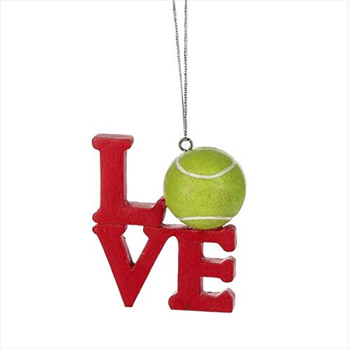 Midwest-CBK Love Tennis Ornament