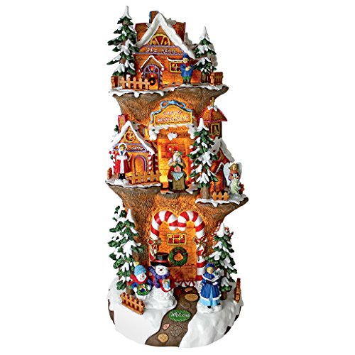 Christmas Village – Santa’s Workshop at the North Pole Illuminated Holiday Lights Statue