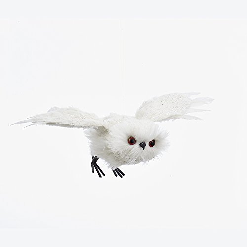 Kurt Adler WHITE FLYING OWL ORNAMENT