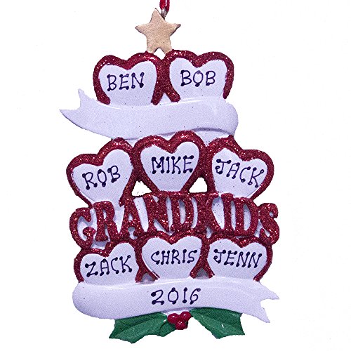 Rudolph and Me Personalized Grandkids of 8 Christmas Ornament 2019
