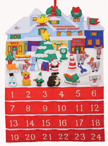 Santa’s Workshop Fabric Advent Calendar (Countdown to Christmas)