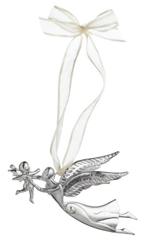Midwest Gloves Serenity Child is God’s Gift Angel Ornament, Pewter