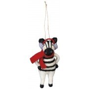 Primitives by Kathy Zebra – Earmuffs Ornament – 5 Inches Tall