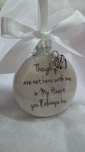 In Memory of Mom Memorial Christmas Ornament In My Heart You’ll Always Be Mother Sympathy Gift
