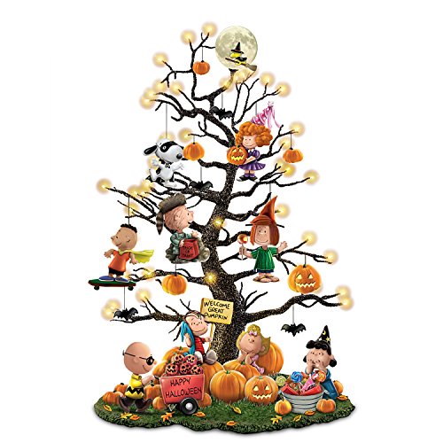 PEANUTS It’s the Great Pumpkin Illuminated Halloween Tabletop Tree with Lights by The Bradford Exchange