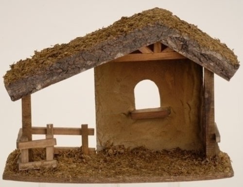 Fontanini Wooden Stable * Nativity Village Collectible 50556