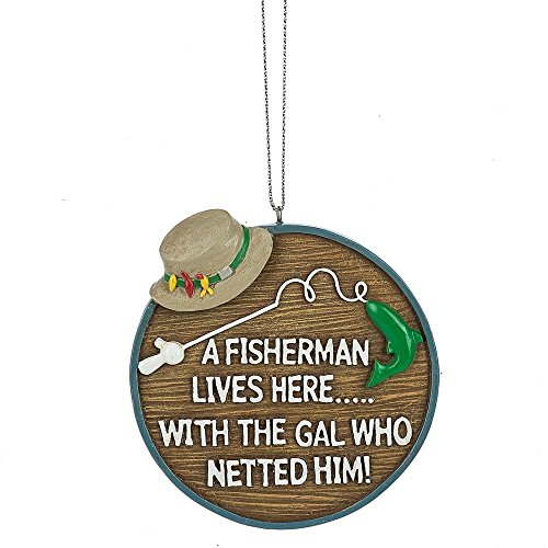 “”A Fisherman Lives Here…Ornament.” Ornament by Midwest-CBK