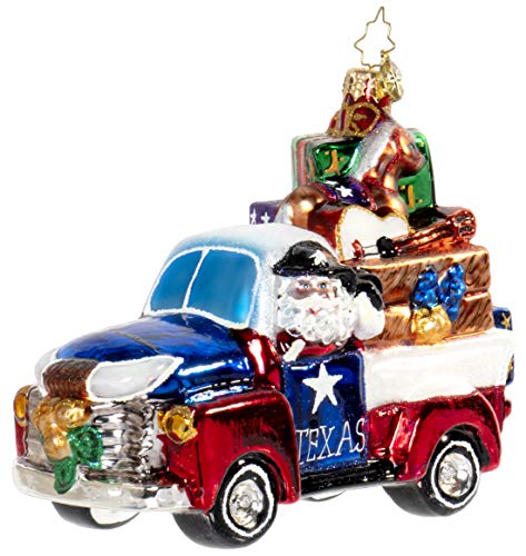 Christopher Radko Texas Treasures! Santa Claus Christmas Ornament