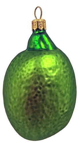 Pinnacle Peak Trading Company Green Lime Citrus Fruit Polish Glass Christmas Ornament Food Made in Poland