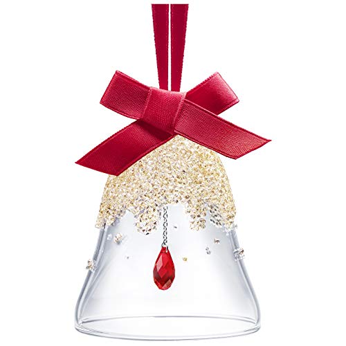 Swarovski Authentic Merry and Festive Joyful Ornament Small Golden Shadow Christmas Bell