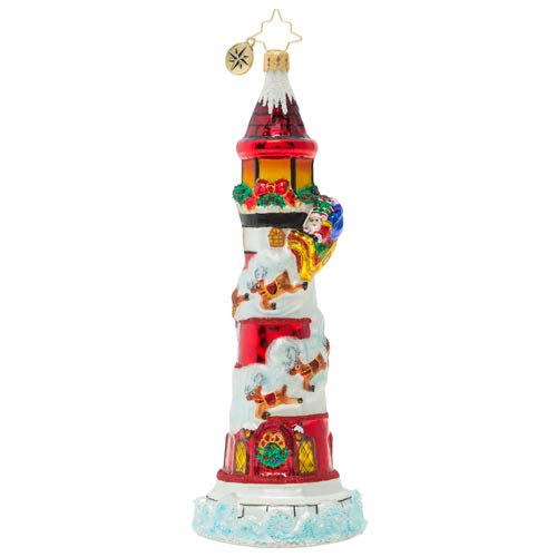 Christopher Radko Lighthouse Landing Christmas Ornament, Multicolor