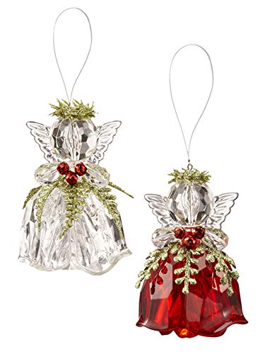 Ganz Rosebud Angel Ornaments Set of 2