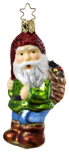 Inge-glas Dwarf End of The Work Day 1-242-09 German Christmas Ornament Gift Box