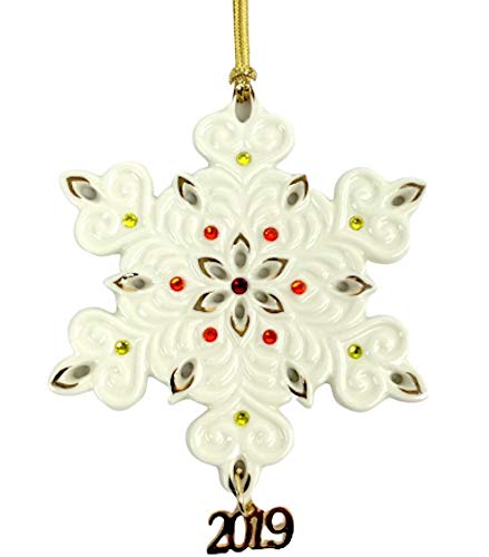 Lenox 2019 Annual Gemmed Snowflake Ornament