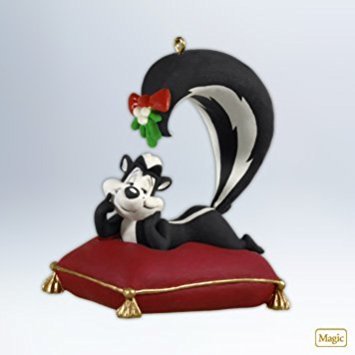 Warner Bros. Looney Tunes Pepe Le Pew Merry Kiss Mas 2012 Hallmark Ornament
