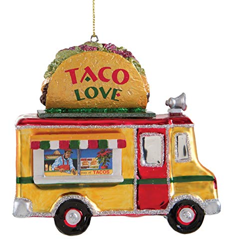 One Hundred 80 Degrees Glass Ornament (Tacos Truck)