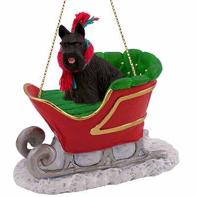 Conversation Concepts Scottish Terrier Sleigh Ride Christmas Ornament – Delightful!