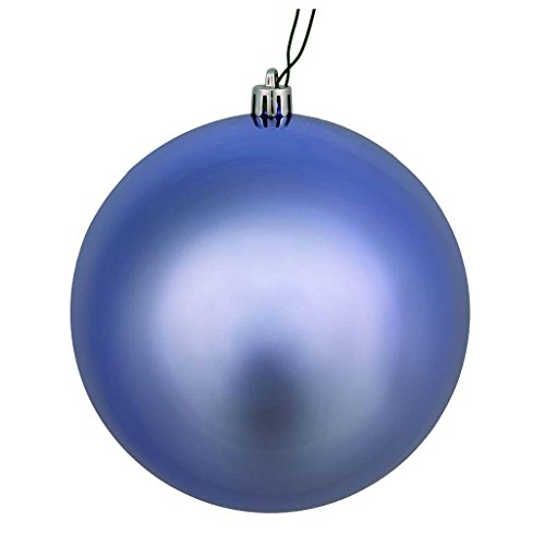Vickerman 570104-3″ Periwinkle Shiny Christmas Tree Ornament (set of 12) (N590829DSV)