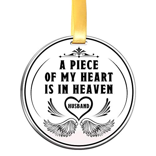 Elegant Chef Husband Memorial Ornament Christmas Keepsake- A Piece of My Heart- Remembrance Sympathy Gift