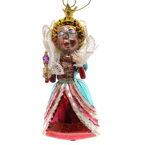 Holiday Ornament Alice and Friends Glass Wonderland Adventures TT0208 Queen