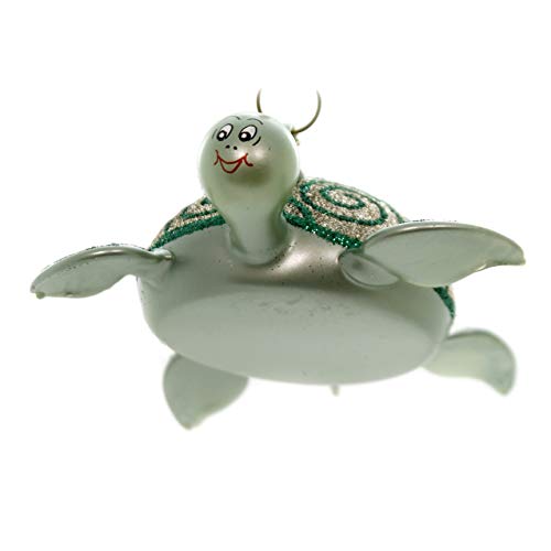 De Carlini SEA Turtle Glass Ornament Sea Ocean Italian A5208