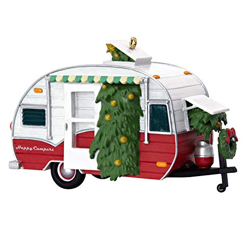 Hallmark Keepsake Christmas 2019 Year Dated Happy Campers Travel Trailer Ornament, Camping