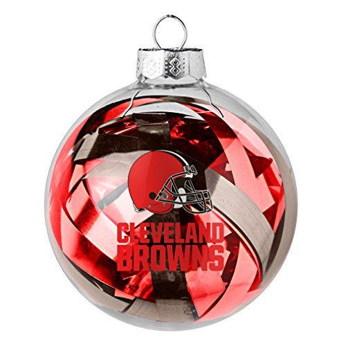 NFL Cleveland Browns Large Tinsel Ball Ornament