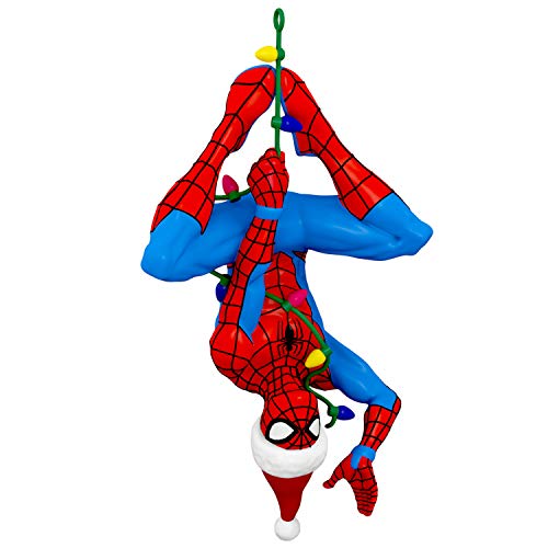 Hallmark Keepsake Christmas 2019 Year Dated Marvel Spider-Man Here Comes Spidey Claus Ornament