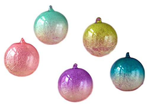 180 Degrees Frosted Ombre Ornaments Set of 5