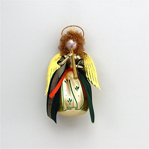 De Carlini Glass Ornament – Angel With Horn – Italian Ornament