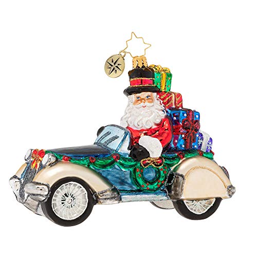 Christopher Radko Retro Roadster Christmas Ornament