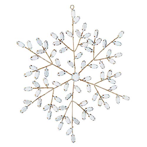 RAZ Imports Jeweled Snowflake Ornament