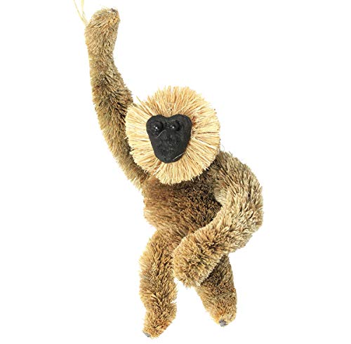 Holiday Lane Buri Bristle Brush Holiday Christmas Ornament, Baboon Gorilla Monkey