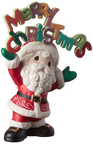 Precious Moments Merry Christmas to All 11th Annual Santa Bisque Porcelain 191019 Figurine, One Size, Multi
