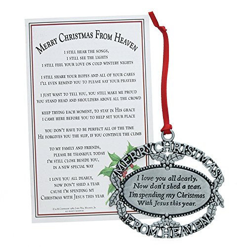 Merry Christmas From Heaven Ornament (Personalized)
