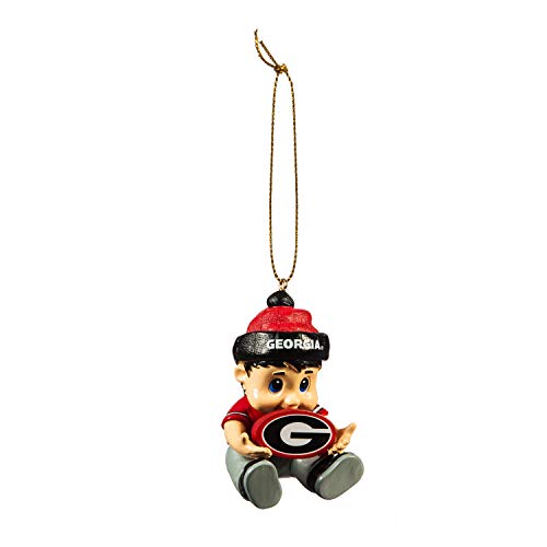 Team Sports America NCAA University of Georgia Remarkable Adorable Lil Fan Christmas Ornament – 2″ Long x 2″ Wide x 3″ High
