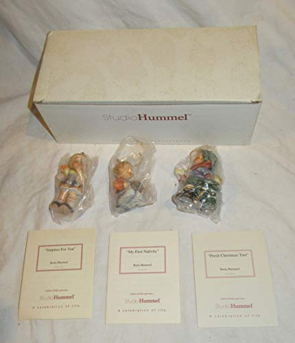 Hummel Studio Ornament Set 2: Surprise for You, My First Nativity, Fresh Christmas Treee