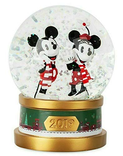 Dis Mickey and Minnie Mouse Holiday Snowglobe 2019